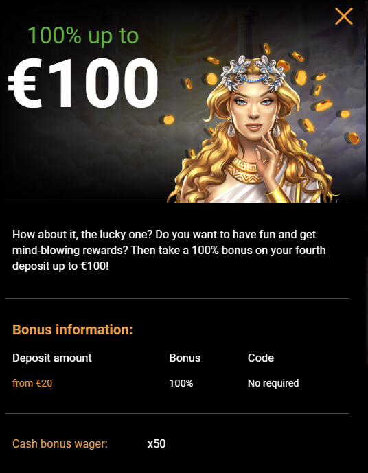 100% Bonus at Casino Shambala