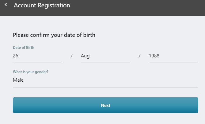 Registration on the Casino Kingdom website