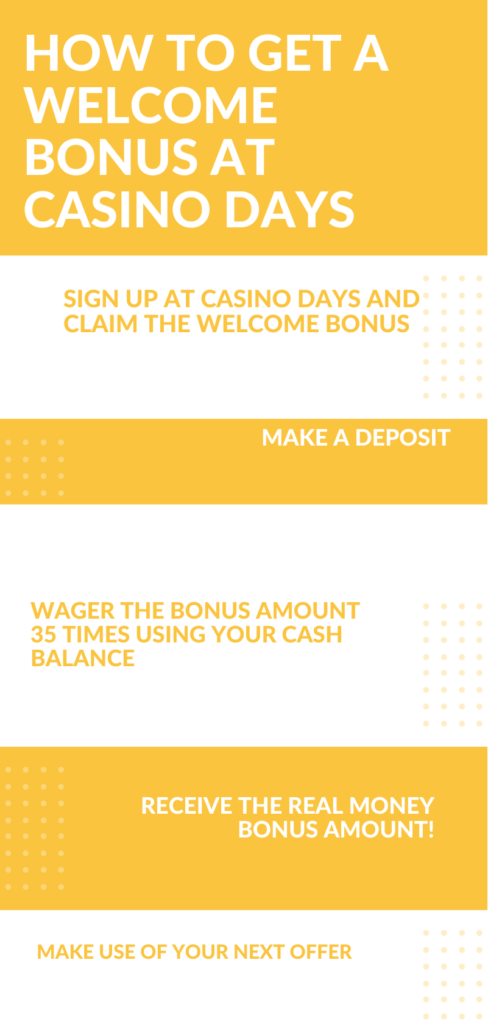 Welcome bonus at casino days